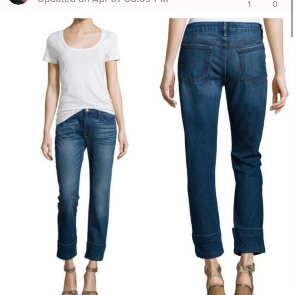 FRAME Denim Le Grand Garcon Cropped Trouser Jeans
